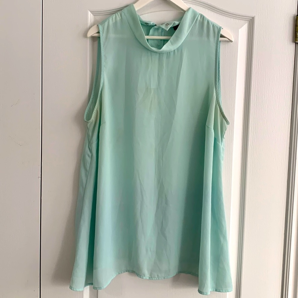 Michel Studio Collection Mint Flowy Dress
